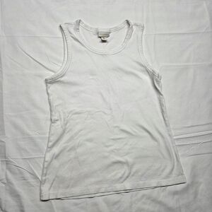 White Sleeveless Tank Top Mercer & Madison Size Medium